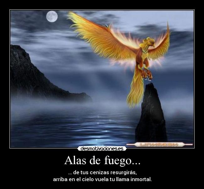 Alas de fuego... -