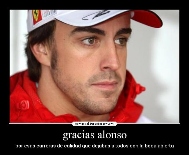 gracias alonso - por esas carreras de calidad que dejabas a todos con la boca abierta