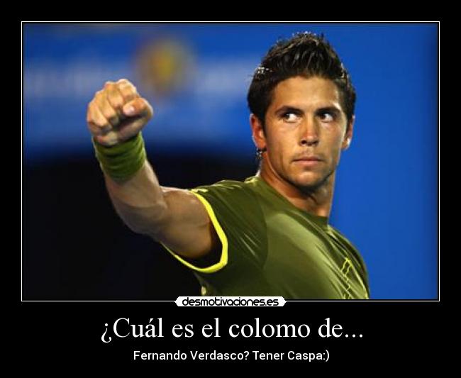 ¿Cuál es el colomo de... - Fernando Verdasco? Tener Caspa:)