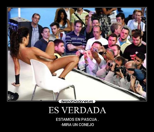 ES VERDADA - ESTAMOS EN PASCUA .
-MIRA UN CONEJO