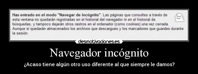 Navegador incógnito -