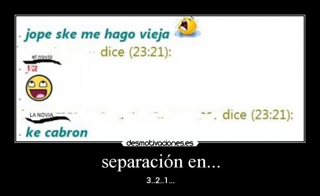 separación en... -