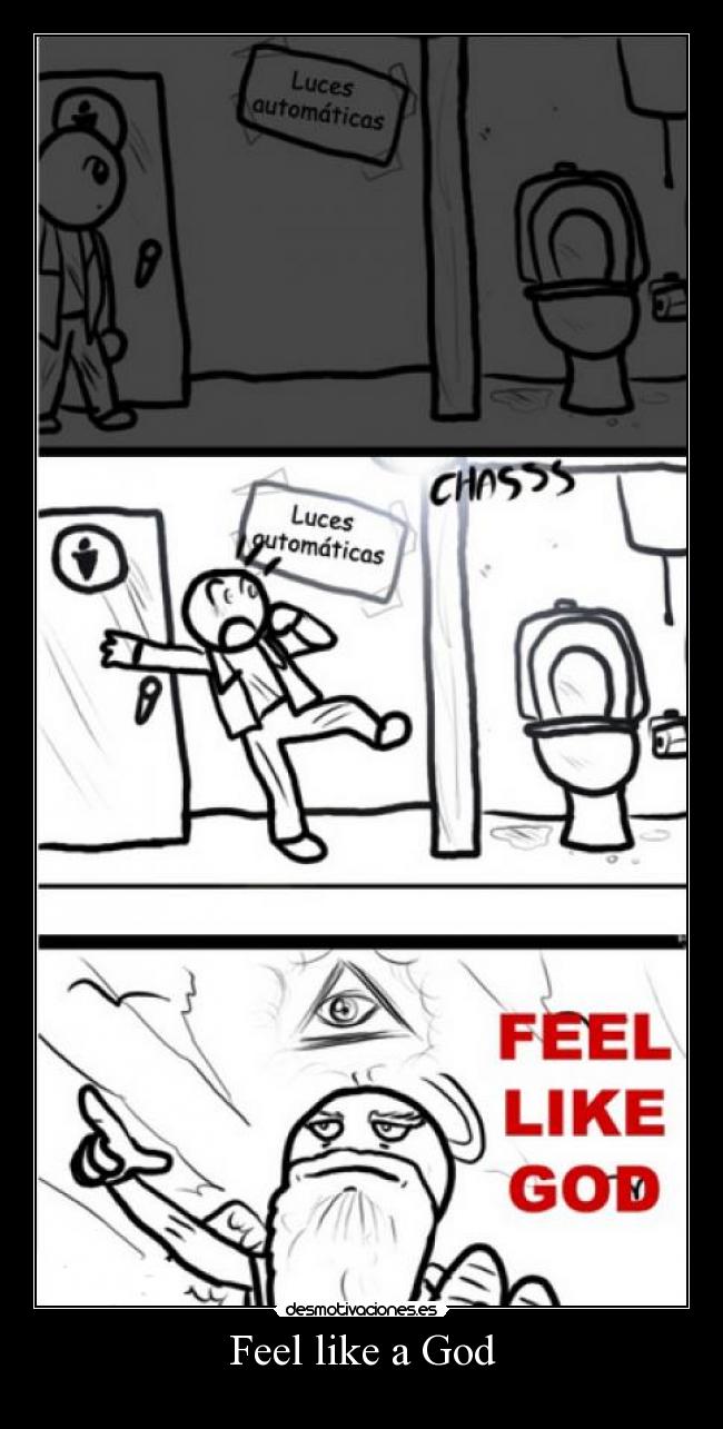 carteles feel like god desmotivaciones