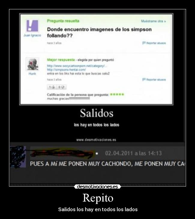 carteles simpson follando salidos todos los lados desmotivaciones