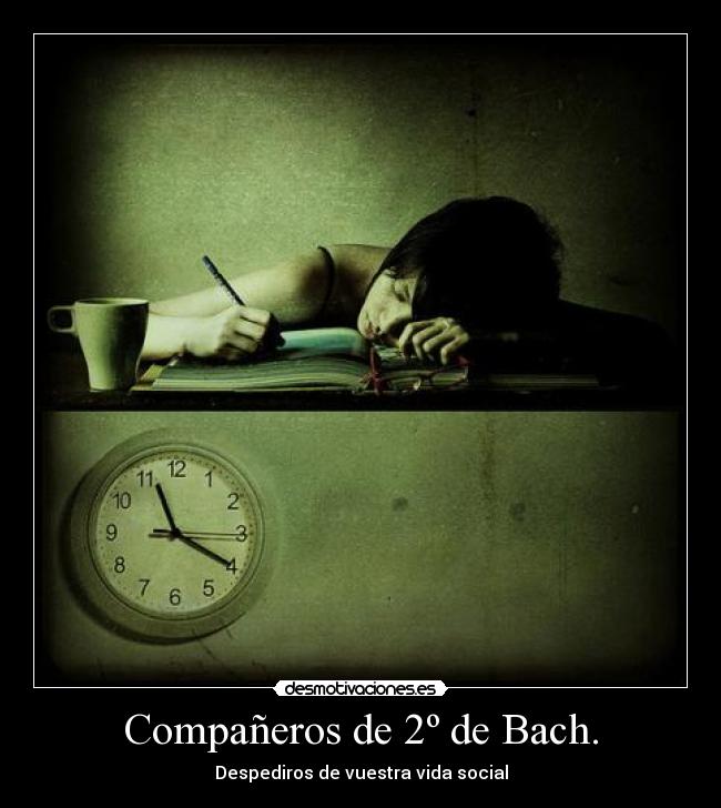 Compañeros de 2º de Bach. -