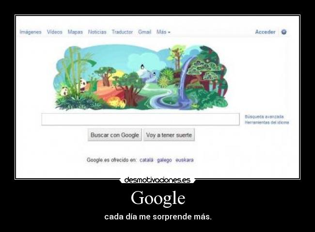 Google - cada día me sorprende más.