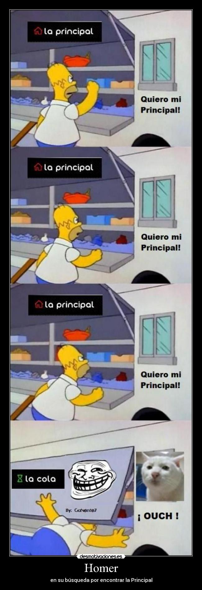Homer - en su búsqueda por encontrar la Principal