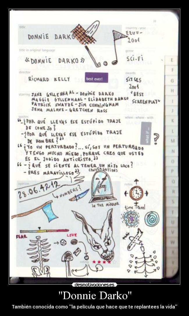 Donnie Darko - También conocida como la película que hace que te replantees la vida
