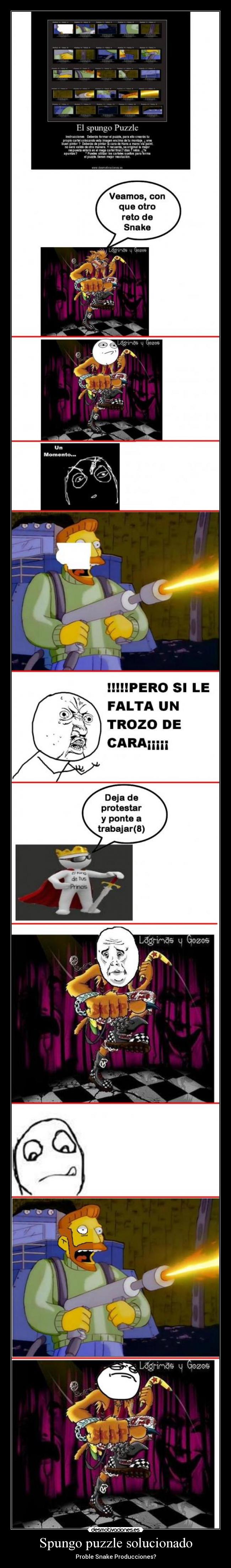 Spungo puzzle solucionado - Proble Snake Producciones?