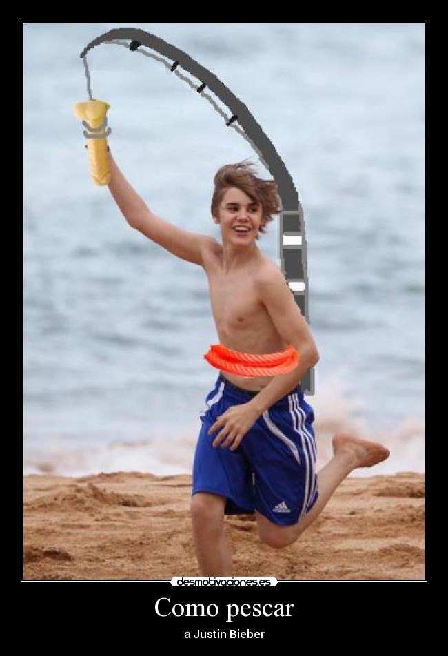 Como pescar - a Justin Bieber