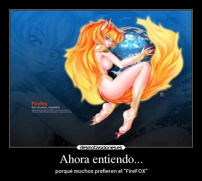 Ahora entiendo... - porqué muchos prefieren el FireFOX