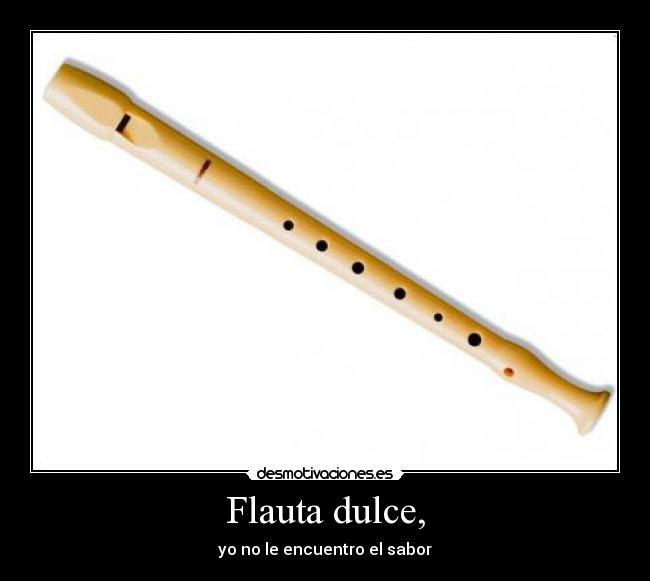 Flauta dulce, - 