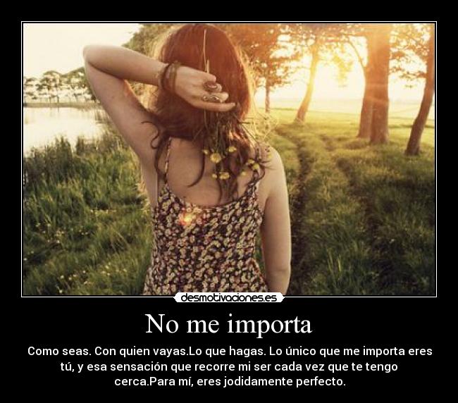 No me importa - 