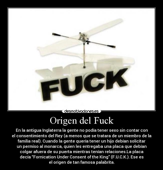 Origen del Fuck - 