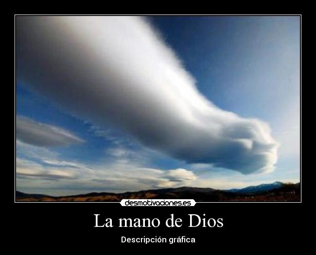La mano de Dios - Descripción gráfica
