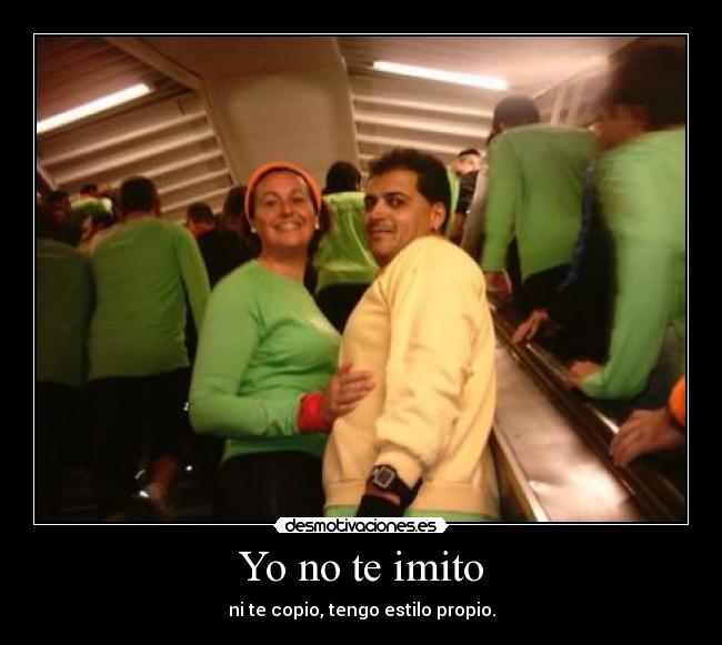 Yo no te imito - 