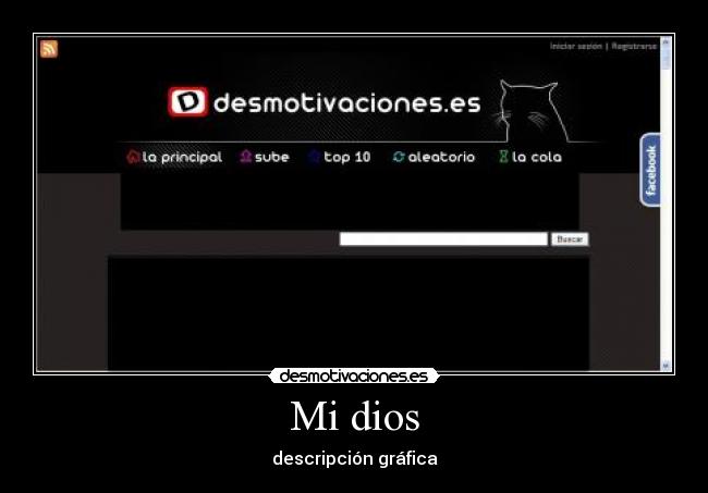Mi dios - descripción gráfica
