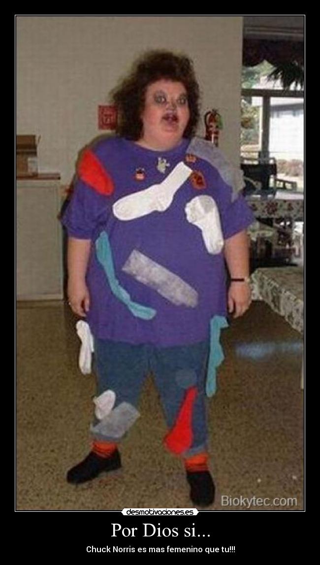 Por Dios si... - Chuck Norris es mas femenino que tu!!!