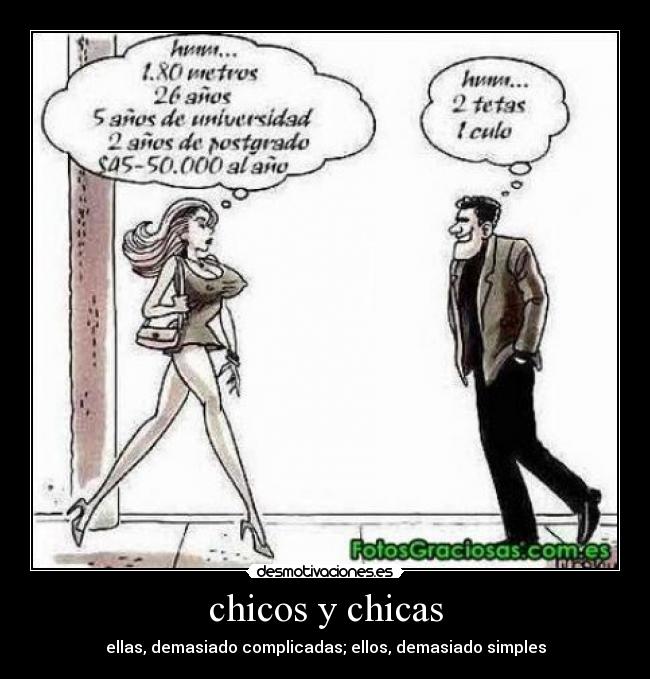 chicos y chicas -