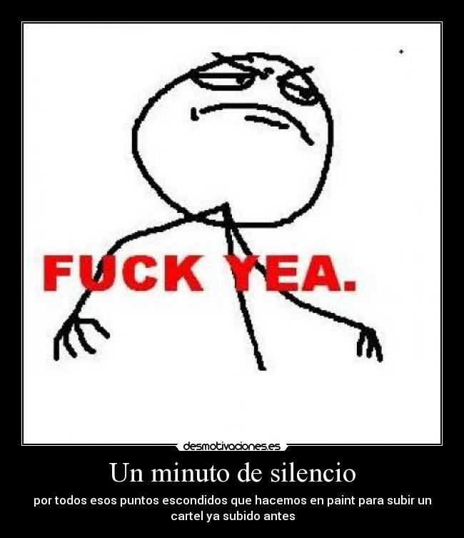 Un minuto de silencio -