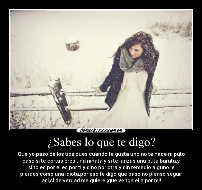 ¿Sabes lo que te digo? - 