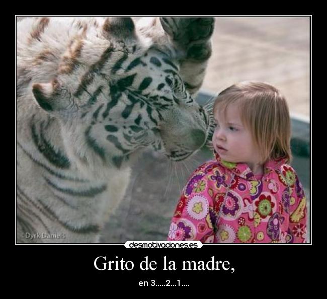 Grito de la madre, - en 3.....2...1....