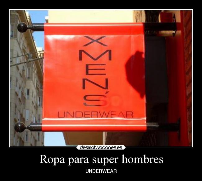 Ropa para super hombres - 