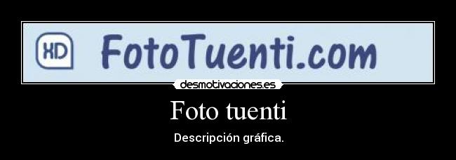 Foto tuenti - Descripción gráfica.