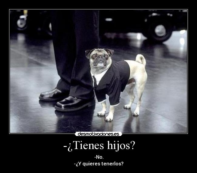 -¿Tienes hijos? - -No.
-¿Y quieres tenerlos?