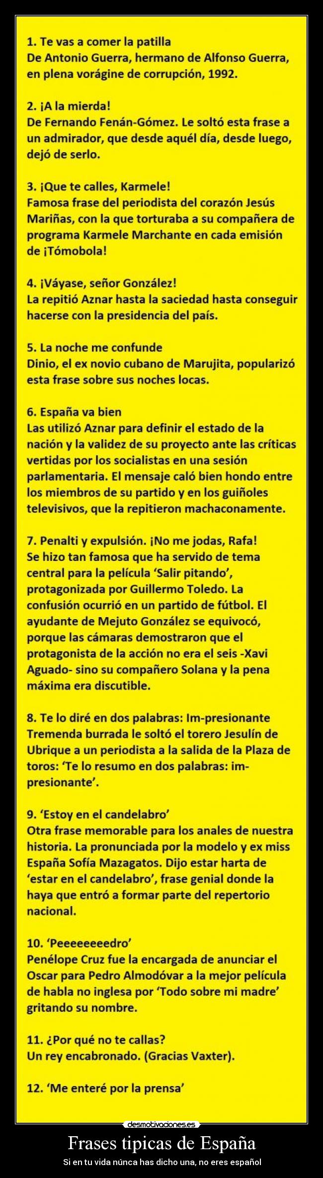 carteles frases espana frases espanolas desmotivaciones