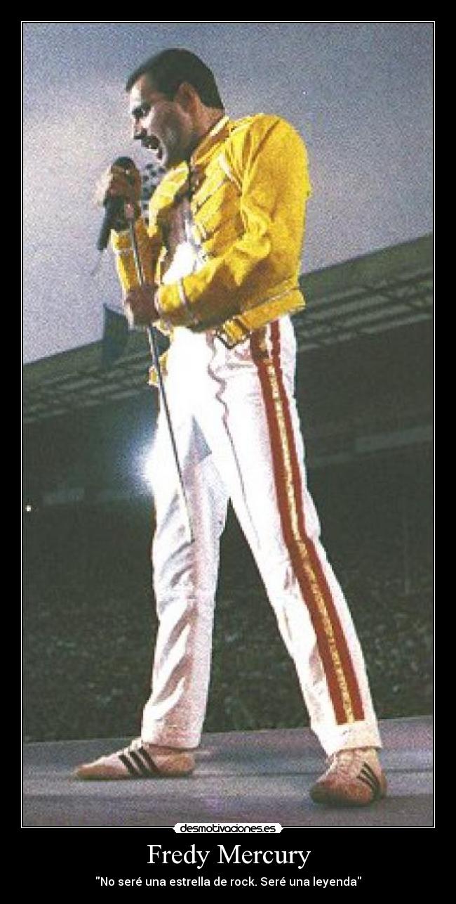 carteles fredy mercury queen estrella rock leyenda desmotivaciones