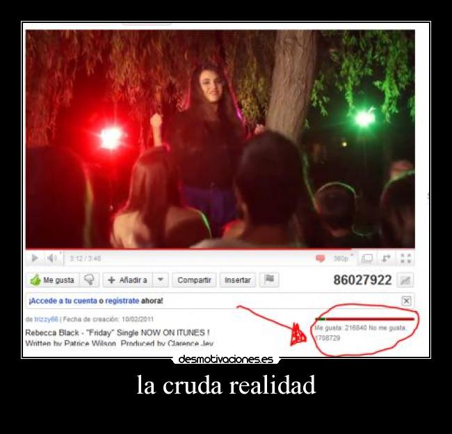 carteles rebecca black desmotivaciones