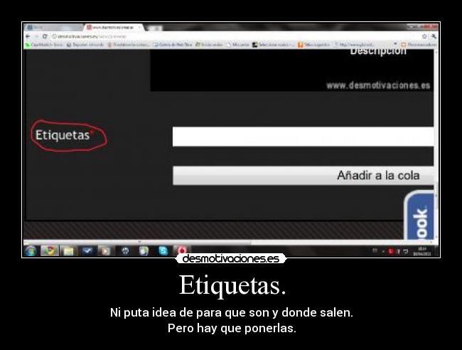 Etiquetas. - 