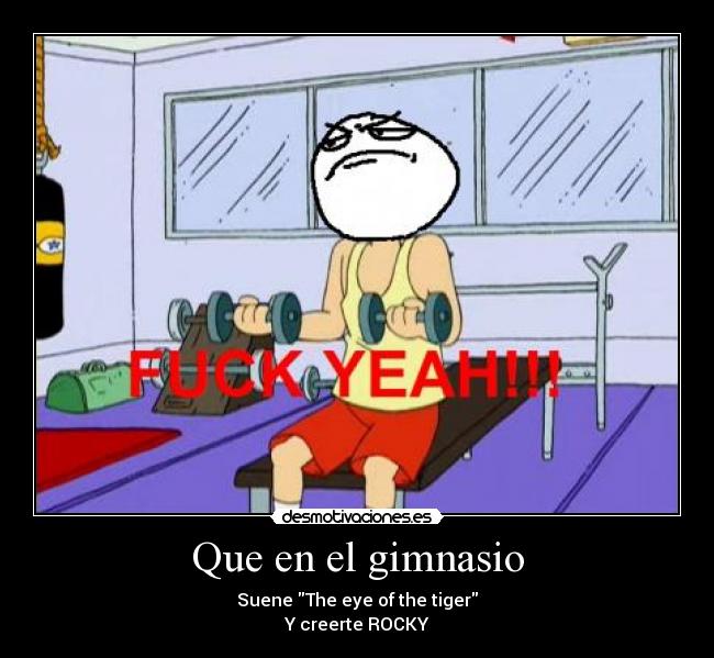 Que en el gimnasio - 