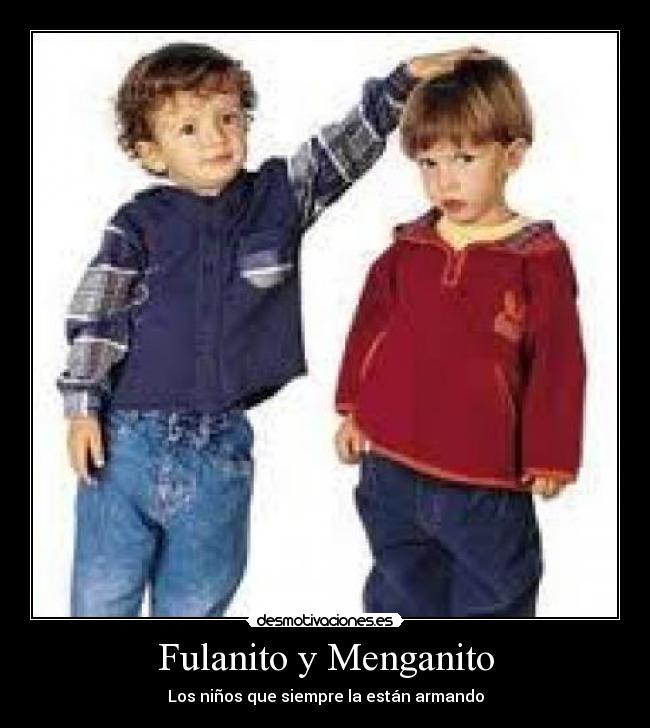 Fulanito y Menganito -
