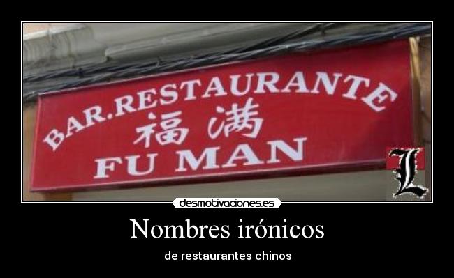 Nombres irónicos - 