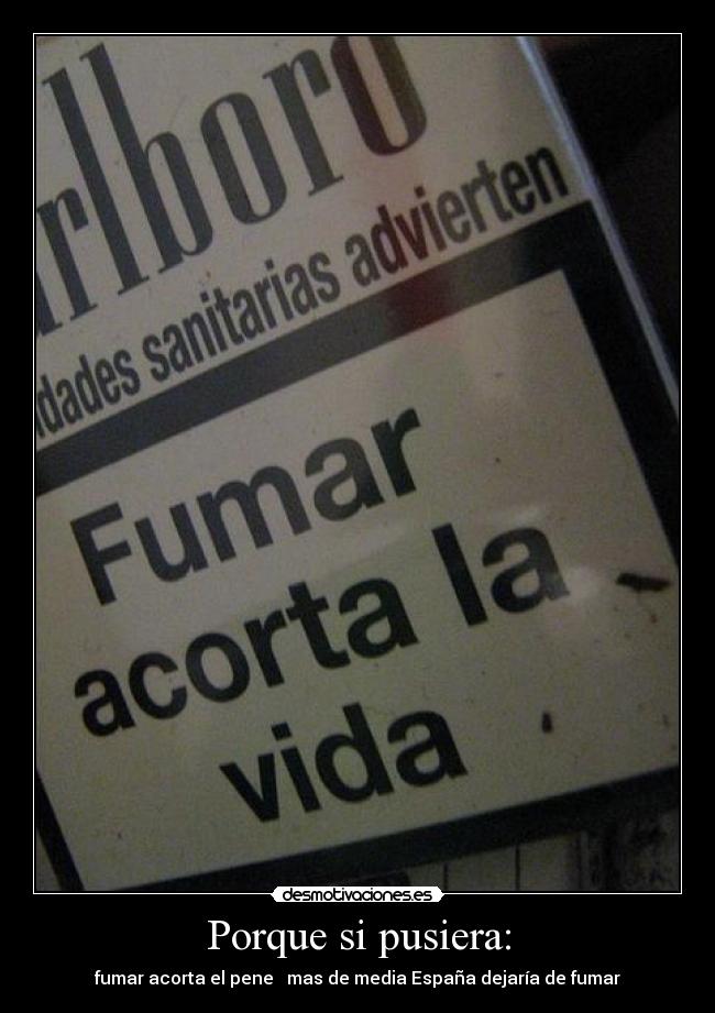 Porque si pusiera: - 