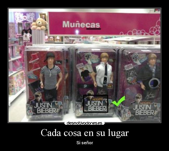 Cada cosa en su lugar - 