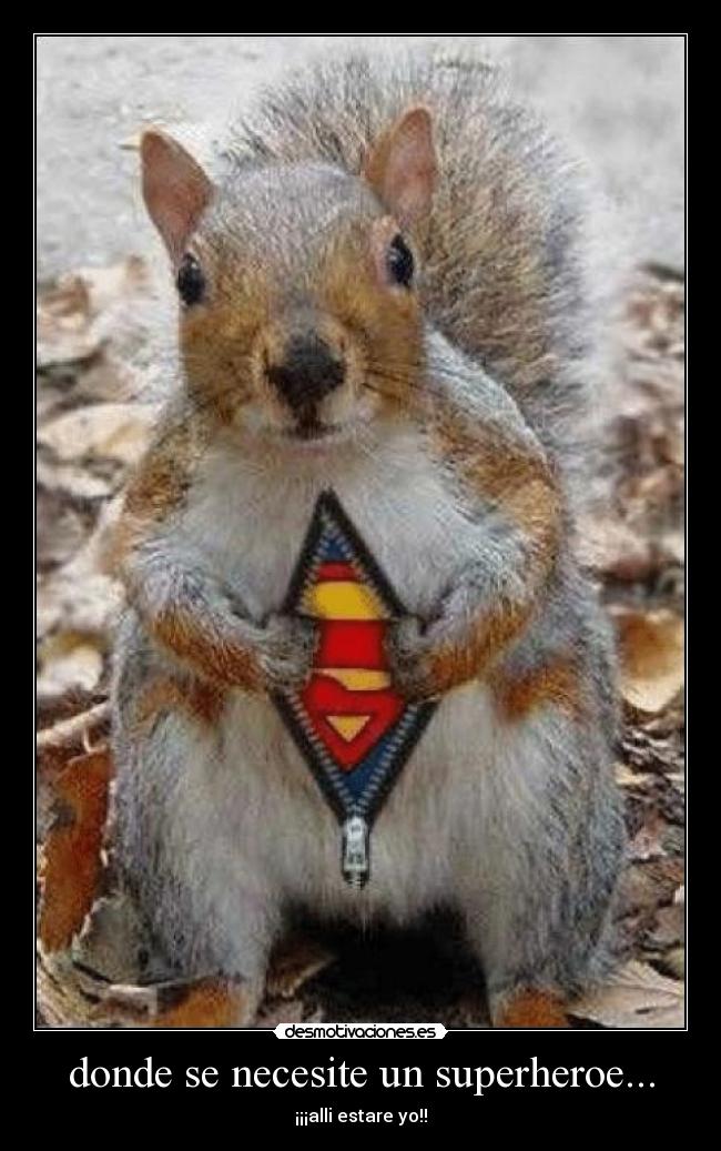 donde se necesite un superheroe... - ¡¡¡alli estare yo!!