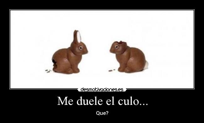 Me duele el culo... - 