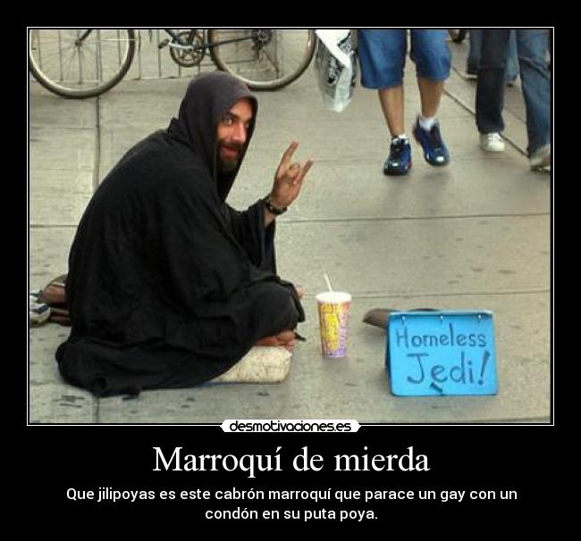 Marroquí de mierda - Que jilipoyas es este cabrón marroquí que parace un gay con un
condón en su puta poya.