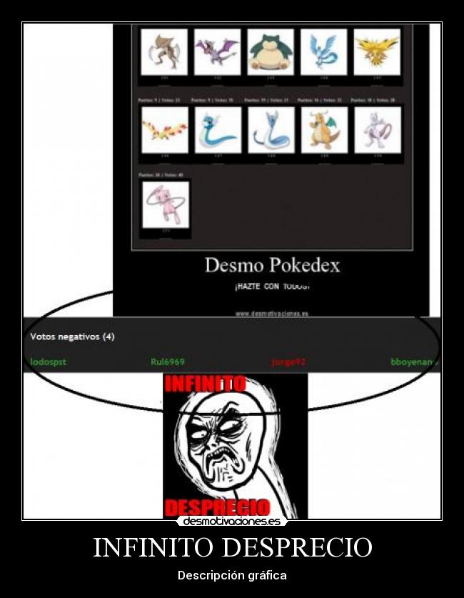 INFINITO DESPRECIO -