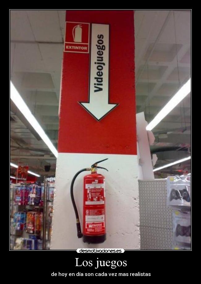 Los juegos - de hoy en día son cada vez mas realistas