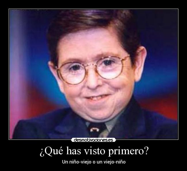 ¿Qué has visto primero? -