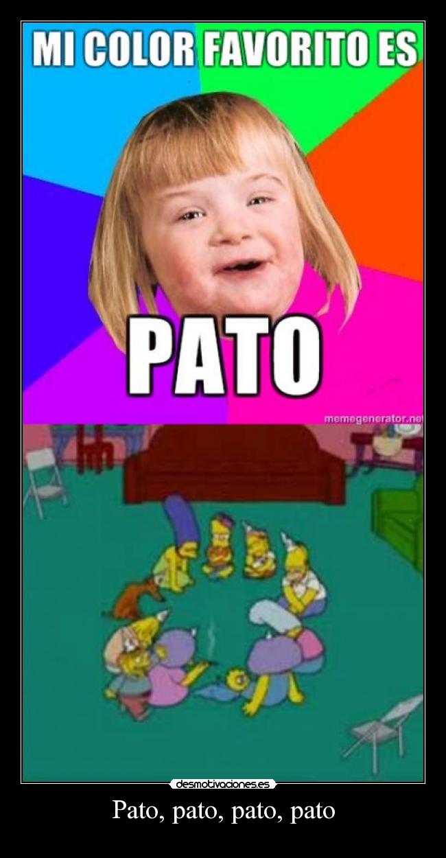 carteles pato pato pato simpsons color preferido pato desmotivaciones