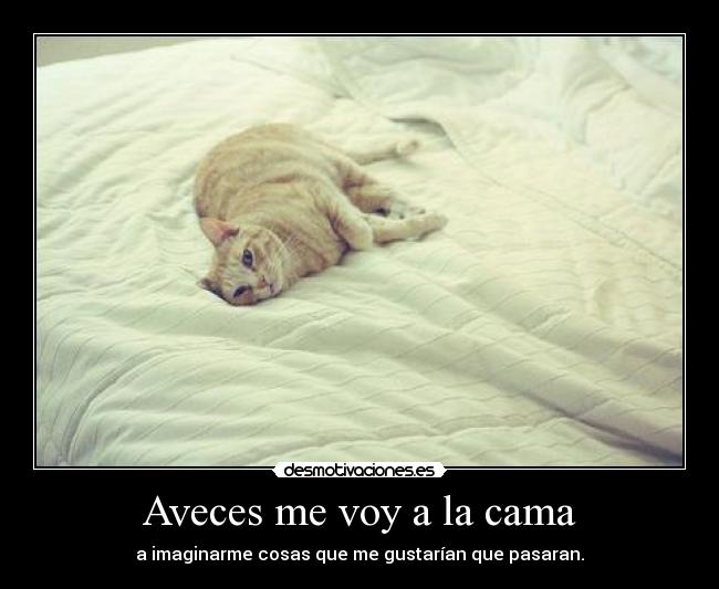 Aveces me voy a la cama - 