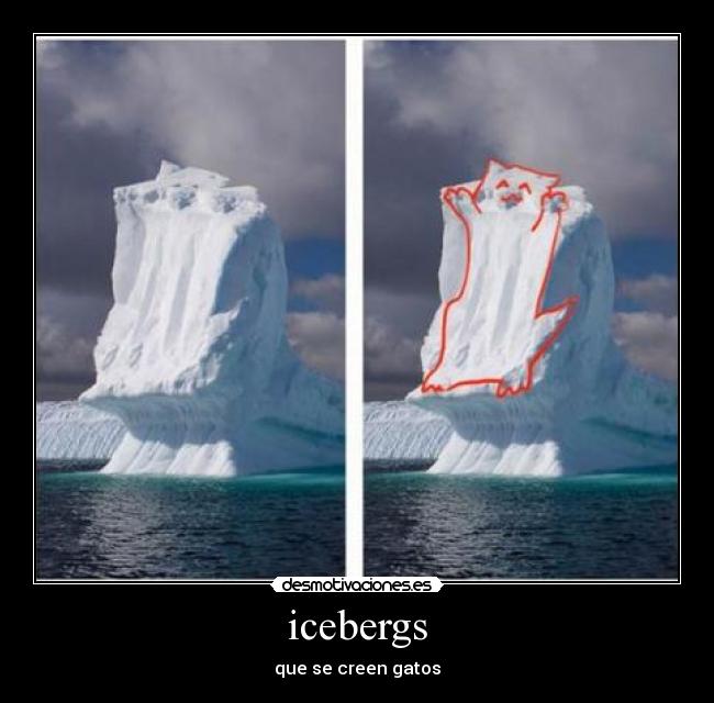 carteles icebergs desmotivaciones