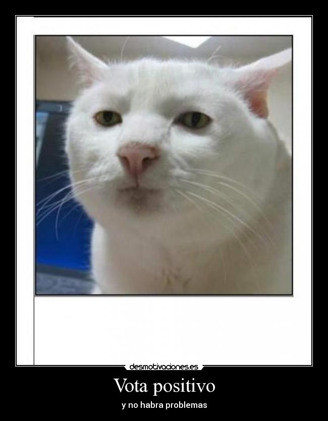 Vota positivo - y no habra problemas