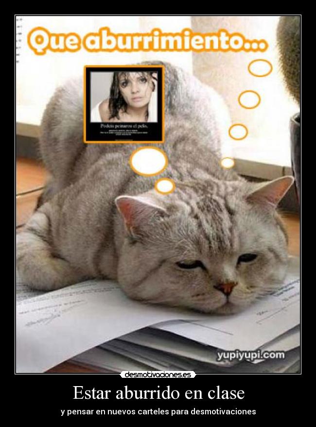 Estar aburrido en clase - 