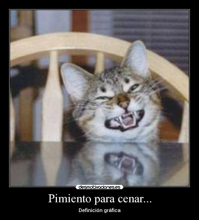 Pimiento para cenar... - Definición gráfica